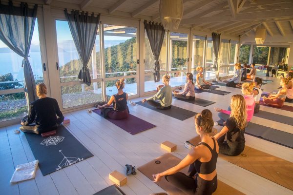 meditation class in Lefkada Island, Greece