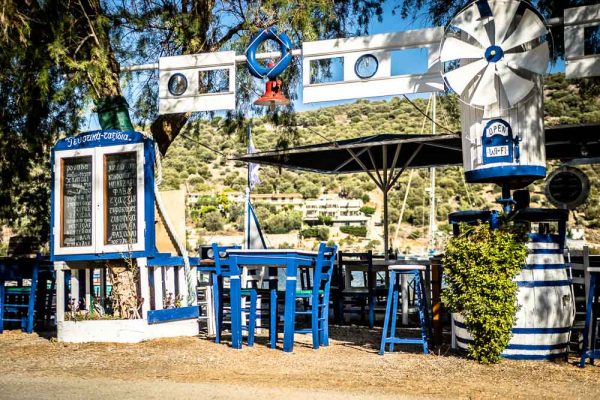 Restaurant at Porto Buffalo village, on Evia Island