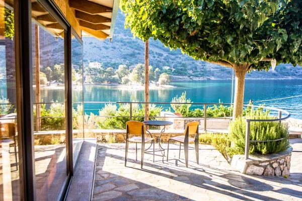 View from the retreat center at Evia Silence