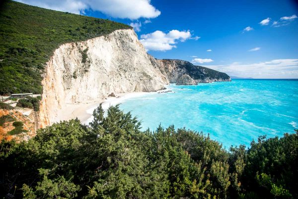 Porto Katsiki beach on Lefkada Island