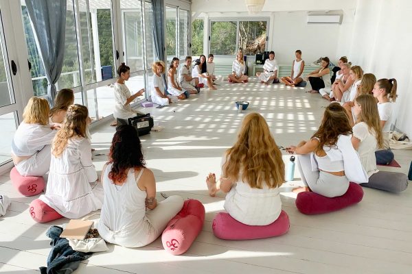 Opening ceremony for the yoga teacher training on Lefkada Island