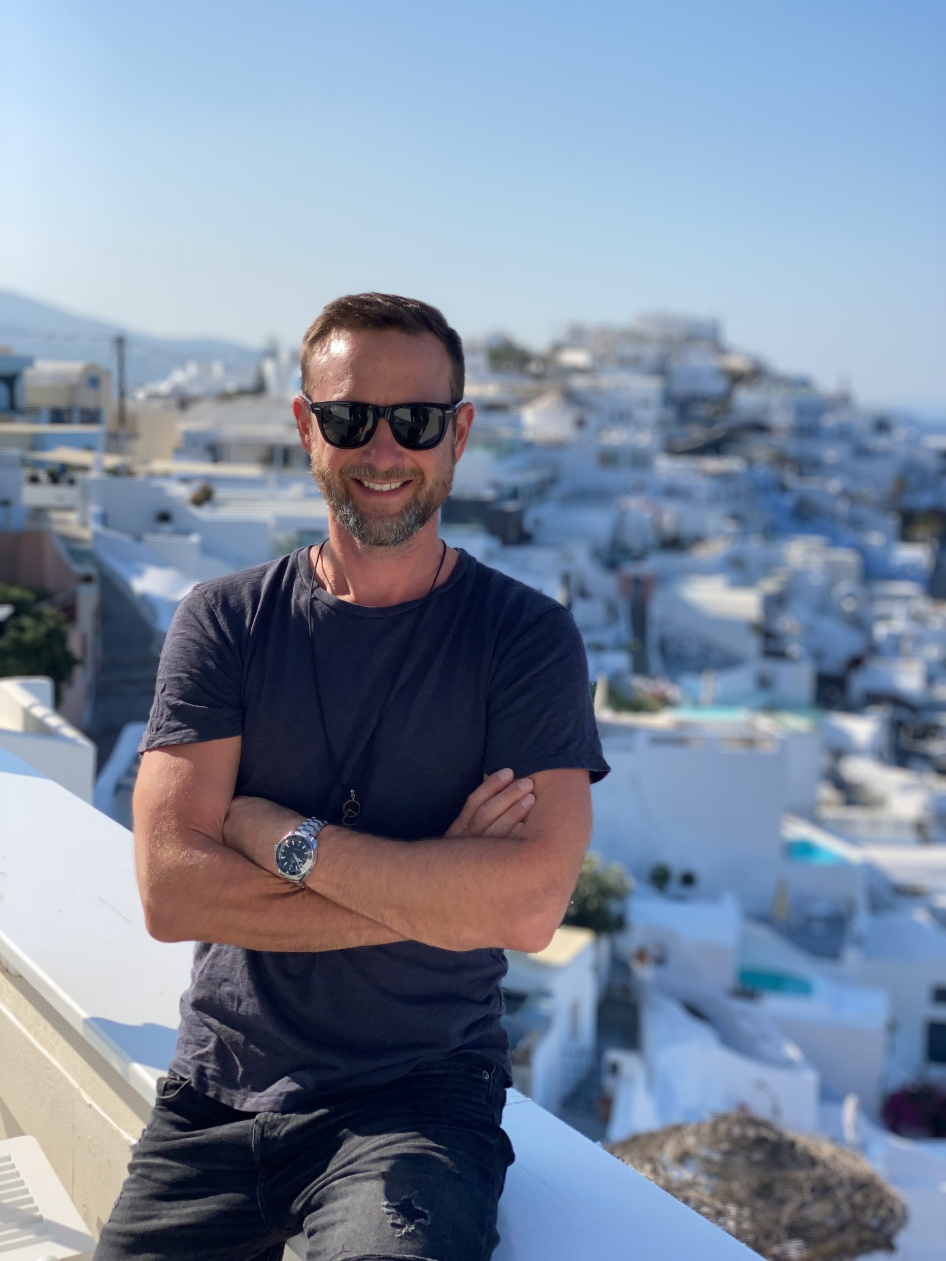 Martin Sittek in Santorini