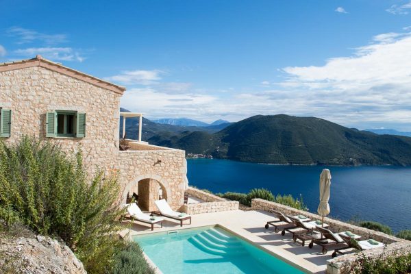swimming pool at Urania's Luxury Villas