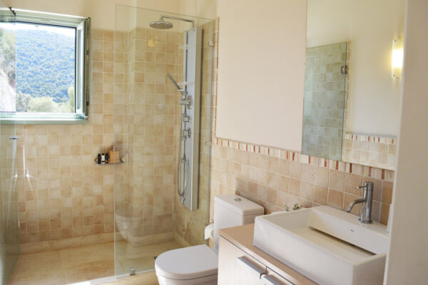 private bathroom in the villas
