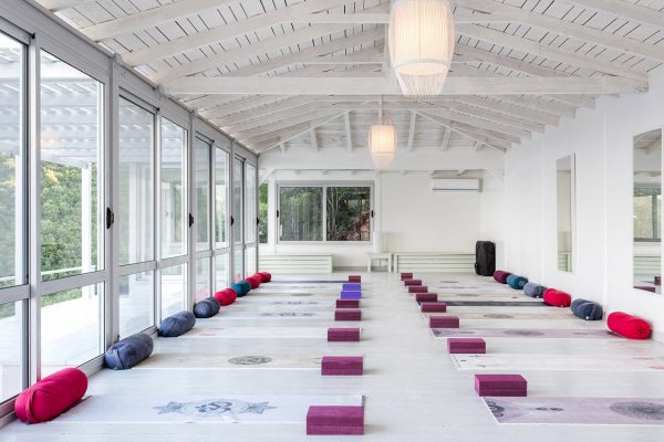 the yoga studio in Lefkada Island