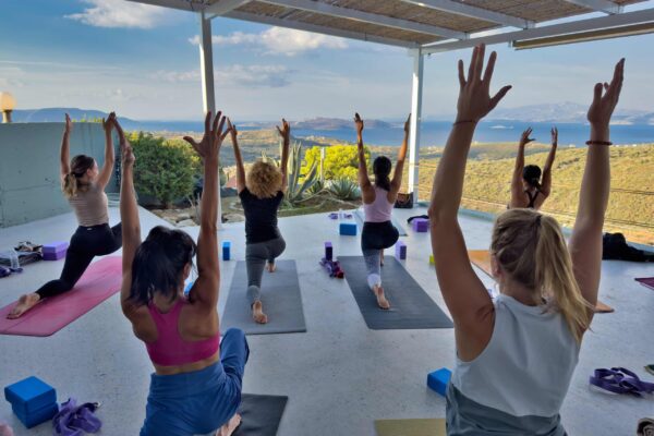 yoga class session eco filion with sea view yoga class session eco filion with sea view